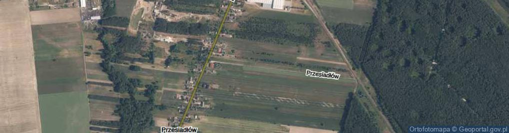 Zdjęcie satelitarne Przesiadłów ul.