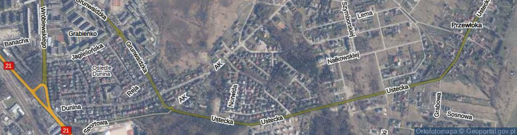 Zdjęcie satelitarne Przerwy-Tetmajera Kazimierza ul.