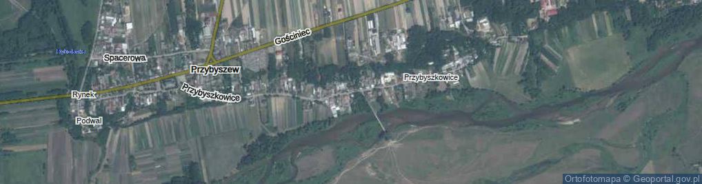 Zdjęcie satelitarne Przybyszkowice ul.