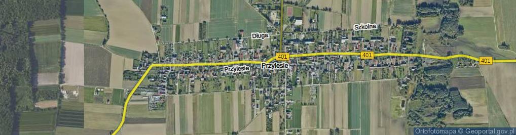 Zdjęcie satelitarne Przylesie ul.