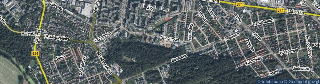 Zdjęcie satelitarne Przytulna ul.