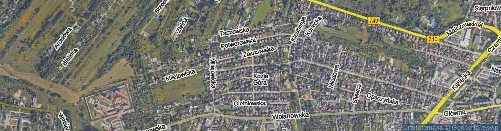 Zdjęcie satelitarne Przysuska ul.