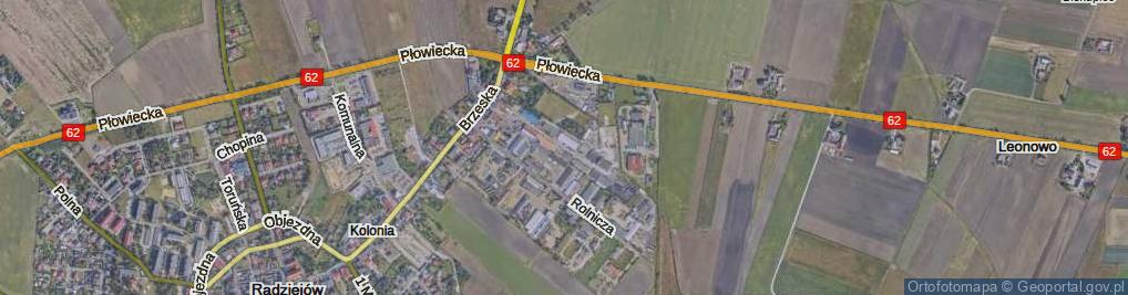 Zdjęcie satelitarne Przemysłowa ul.