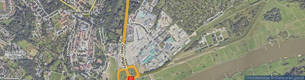 Zdjęcie satelitarne Przemysłowa ul.