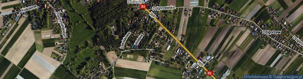 Zdjęcie satelitarne Przyjazna ul.