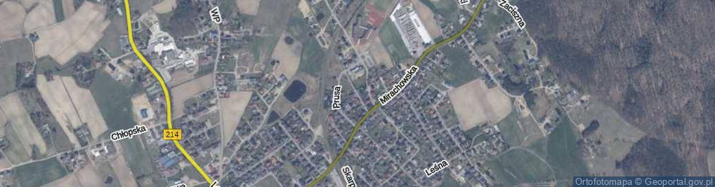 Zdjęcie satelitarne Prusa Bolesława ul.