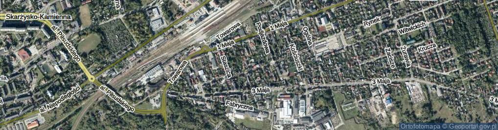 Zdjęcie satelitarne Przechodnia ul.