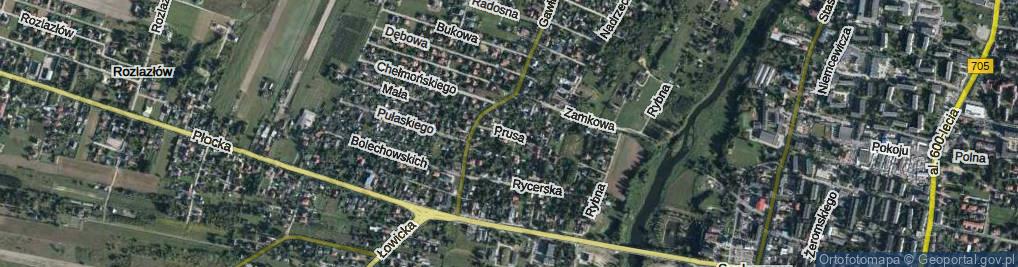 Zdjęcie satelitarne Prusa Bolesława ul.