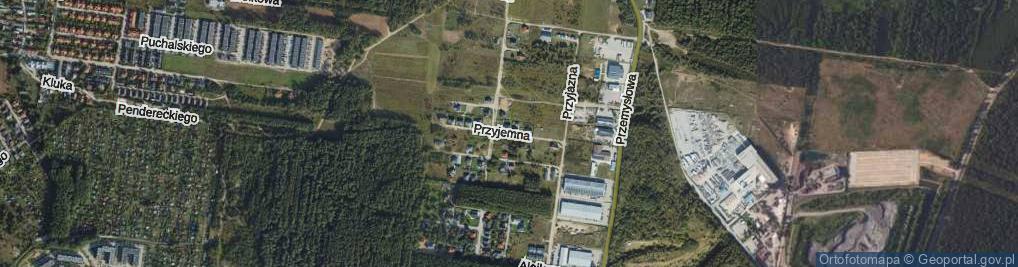 Zdjęcie satelitarne Przyjemna ul.
