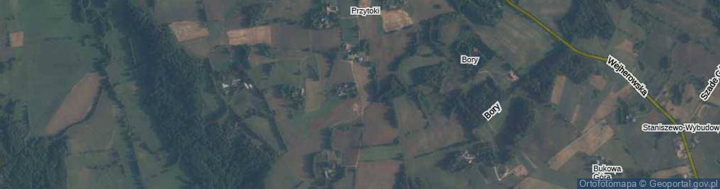 Zdjęcie satelitarne Przytoki ul.