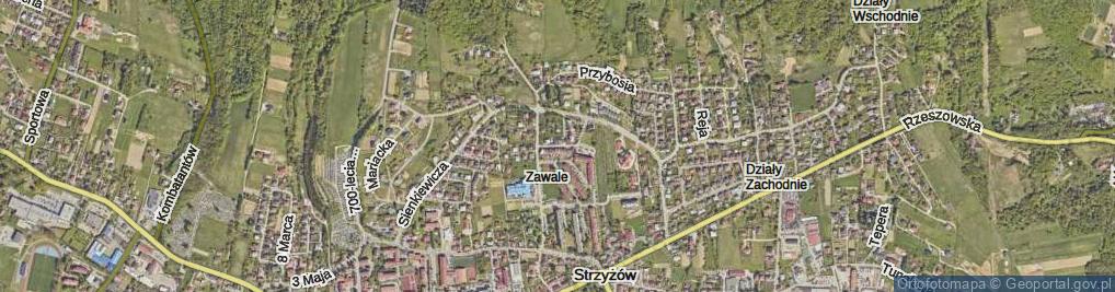 Zdjęcie satelitarne Prusa Bolesława ul.