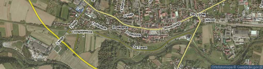 Zdjęcie satelitarne Przekopna ul.