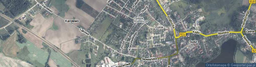 Zdjęcie satelitarne Prusa Bolesława ul.