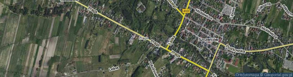 Zdjęcie satelitarne Praga ul.