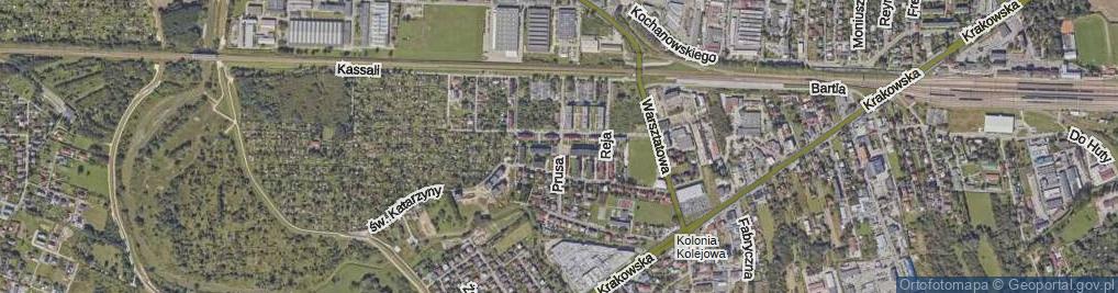 Zdjęcie satelitarne Prusa Bolesława ul.