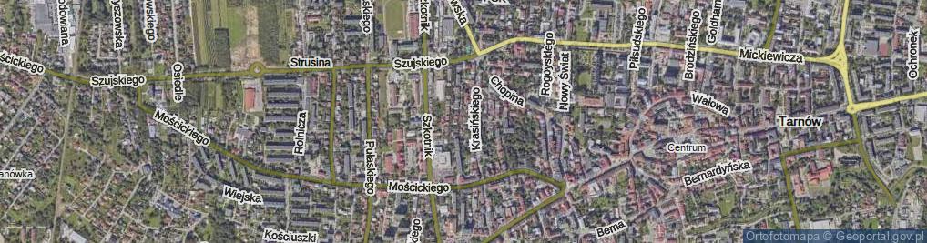 Zdjęcie satelitarne Przecznica Strusińska ul.