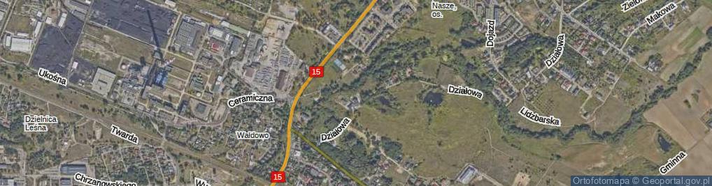 Zdjęcie satelitarne Przeskok ul.
