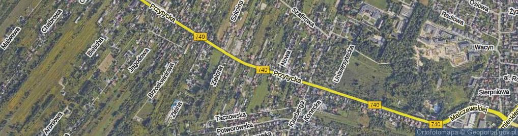 Zdjęcie satelitarne Przytycka ul.