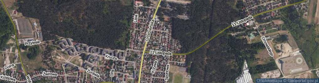 Zdjęcie satelitarne Prusa Bolesława ul.