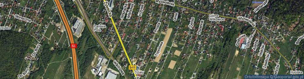 Zdjęcie satelitarne Prosta ul.