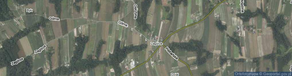 Zdjęcie satelitarne Przy Krzyżu ul.