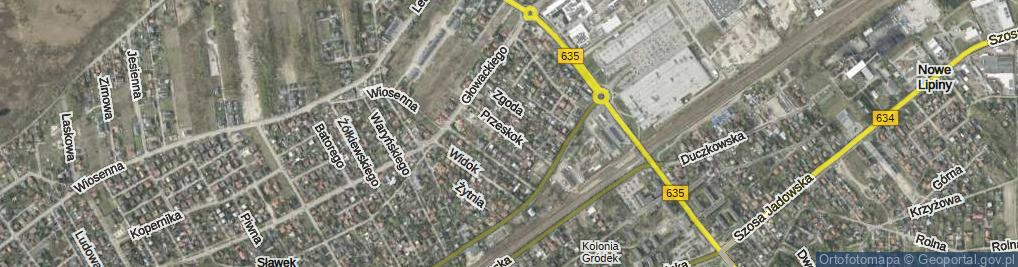 Zdjęcie satelitarne Przeskok ul.