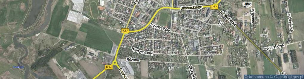 Zdjęcie satelitarne Prusa Bolesława ul.