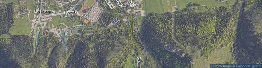 Zdjęcie satelitarne Przewodników Tatrzańskich ul.