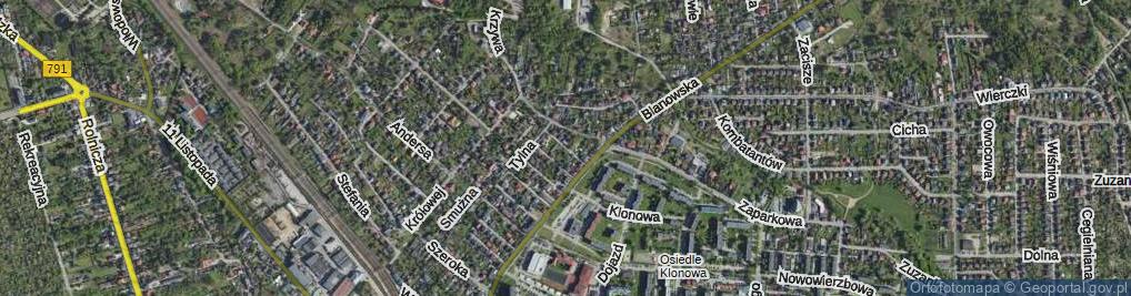 Zdjęcie satelitarne Próżna ul.