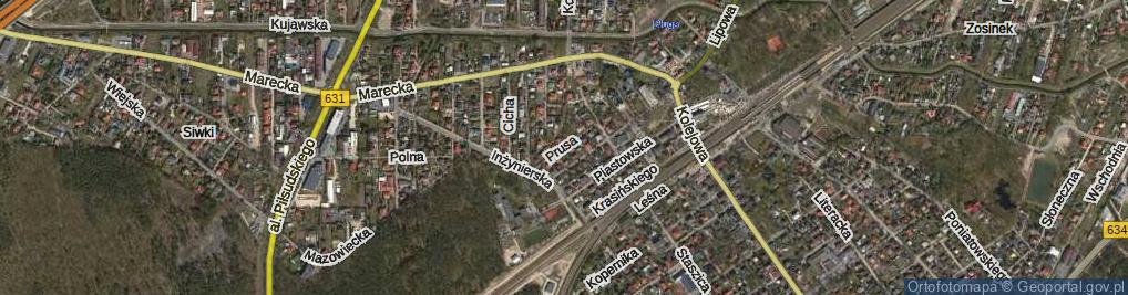 Zdjęcie satelitarne Prusa Bolesława ul.