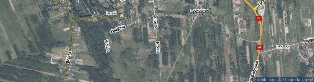 Zdjęcie satelitarne Prosta ul.