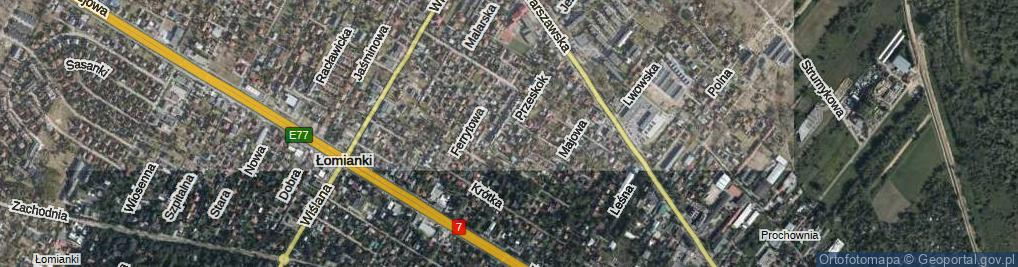 Zdjęcie satelitarne Przeskok ul.
