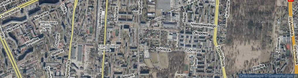 Zdjęcie satelitarne Przelotna ul.