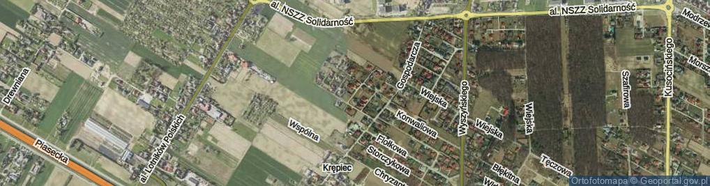 Zdjęcie satelitarne Przyjazna ul.
