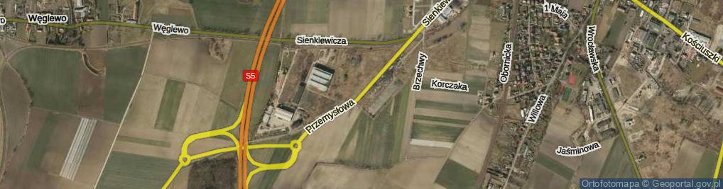 Zdjęcie satelitarne Przemysłowa ul.