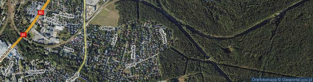 Zdjęcie satelitarne Pszenna ul.