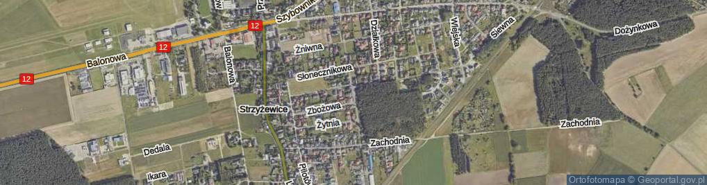 Zdjęcie satelitarne Pszeniczna ul.
