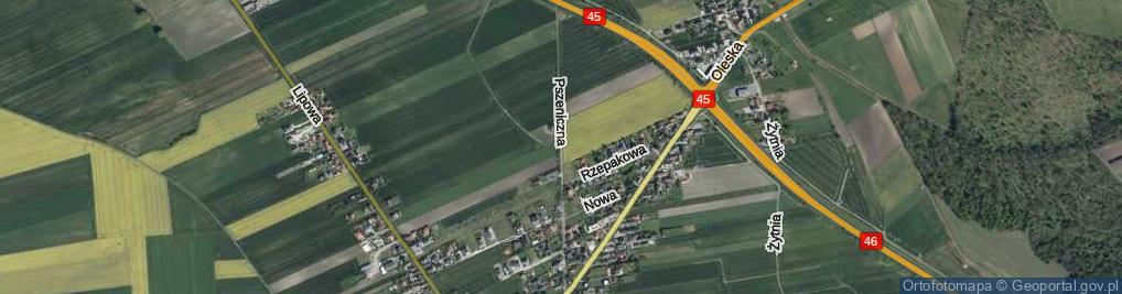 Zdjęcie satelitarne Pszeniczna ul.