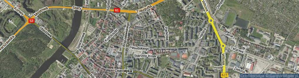 Zdjęcie satelitarne Psarskiego Józefa, dr. ul.