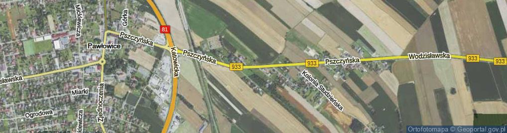 Zdjęcie satelitarne Pszczyńska ul.