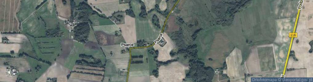 Zdjęcie satelitarne Psarce ul.