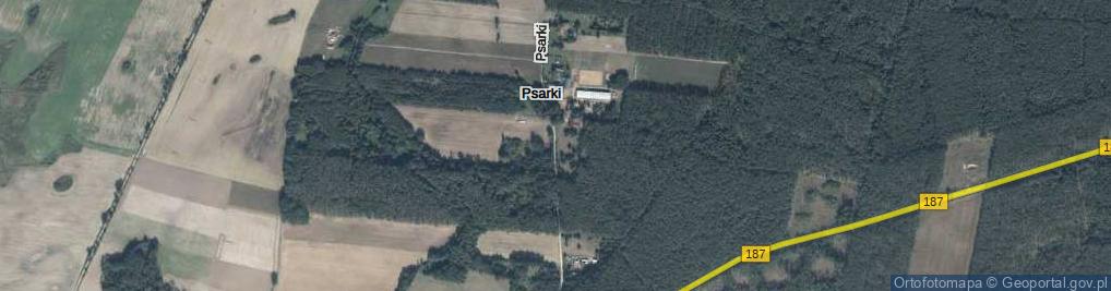 Zdjęcie satelitarne Psarki ul.