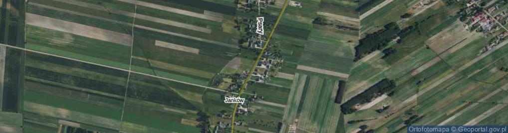 Zdjęcie satelitarne Psary ul.