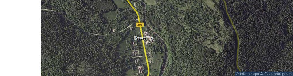 Zdjęcie satelitarne Pszczeliny ul.