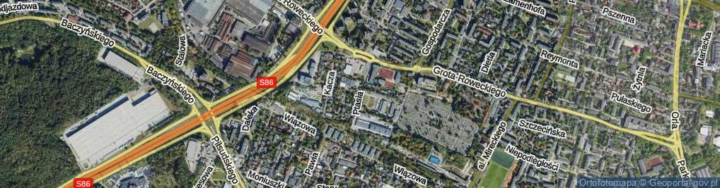 Zdjęcie satelitarne Ptasia ul.