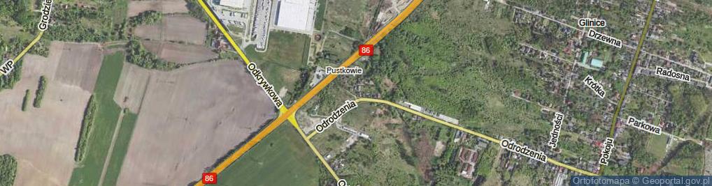 Zdjęcie satelitarne Pustkowie ul.