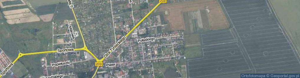 Zdjęcie satelitarne Pułaskiego Kazimierza, gen. ul.