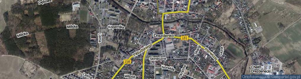Zdjęcie satelitarne Pułaskiego ul.