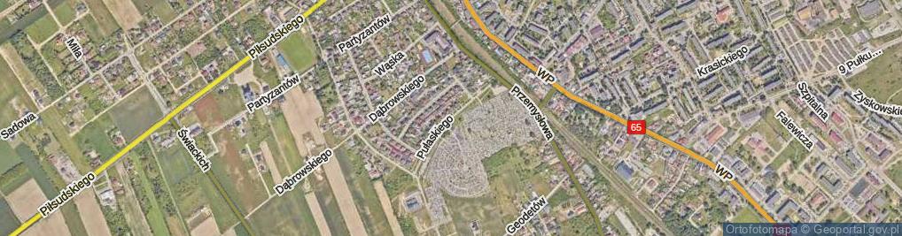 Zdjęcie satelitarne Pułaskiego ul.