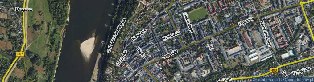 Zdjęcie satelitarne Pułaskiego ul.